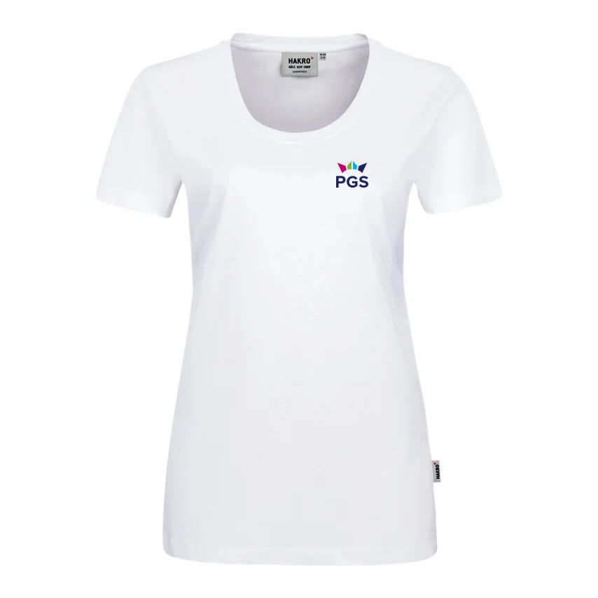 Damen-T-Shirt mit Rundhals-Ausschnitt und neuem PGS-Logo - Größe: S
