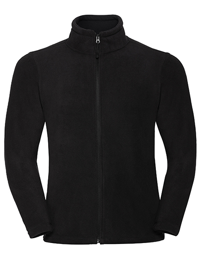 Herren-Fleecejacke - Größe: XS Textilfarbe: Black Logofarbe: Grün