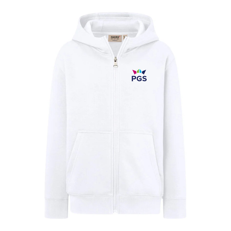Kinder-Kapuzensweatjacke mit neuem PGS-Logo - Größe: 158/164